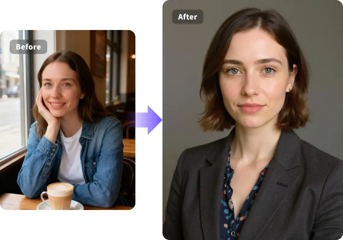 Professional headshot generation